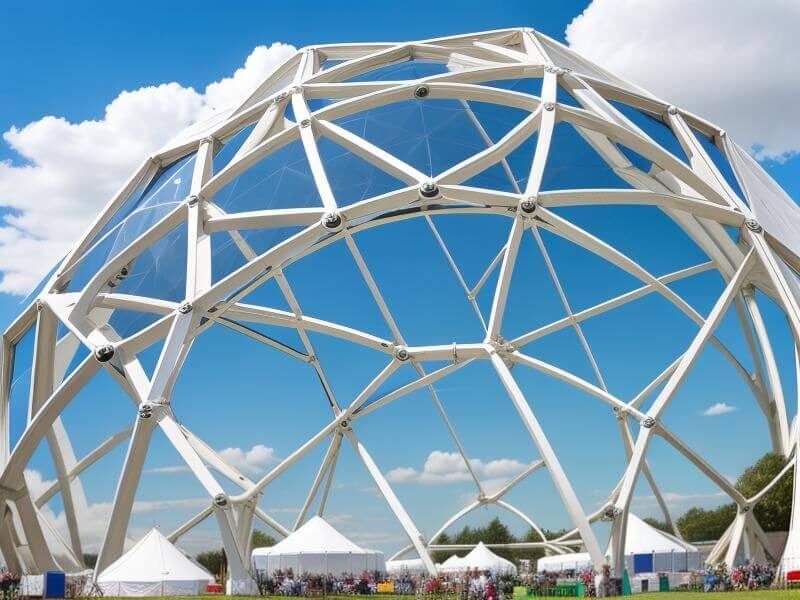 Large custom geodesic structure and installation